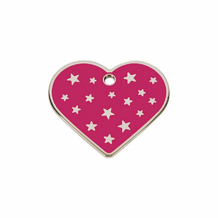Placa identificativa para collar Imarc PetScribe Passion Rosa Plata 1 Placa identificativa para collar Imarc PetScribe Passion Rosa Plata 1