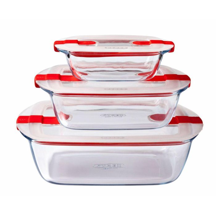 Pyrex Cook & Heat Caja rectangular de vidrio con tapa 23x15 cm para cocinar, hornear y calentar 15 Pyrex Cook & Heat Caja rectangular de vidrio con tapa 23x15 cm para cocinar, hornear y calentar 15