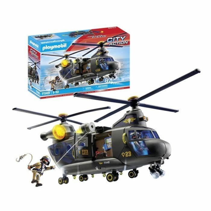 Playmobil 71149 Helicóptero de Transporte de Fuerzas Especiales - Oficiales de Policía - Unidad Élite - City Action 4 Playmobil 71149 Helicóptero de Transporte de Fuerzas Especiales - Oficiales de Policía - Unidad Élite - City Action 4