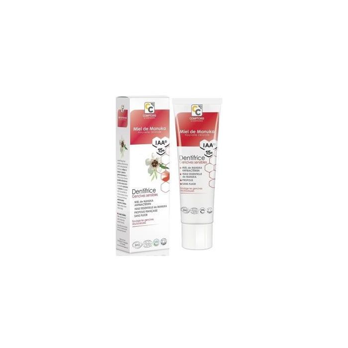 COMPTOIRS & COMPAGNIES IAA15+ Dentífrico Encías Sensibles con Miel de Manuka y Extractos Vegetales 75ml Certificado ECOCERT