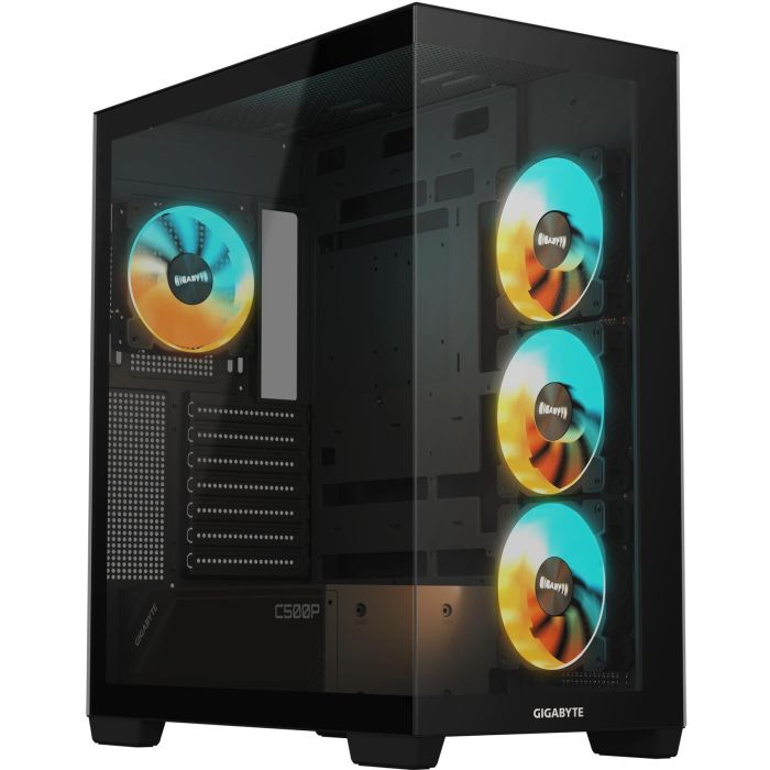 GIGABYTE C500 PANORAMIC STEALTH Midi Tower PC Gaming Panorámica con Ventana Lateral Cristal Templado, Soporte ATX, USB 3.2 Gen 2, Negro 0 GIGABYTE C500 PANORAMIC STEALTH Midi Tower PC Gaming Panorámica con Ventana Lateral Cristal Templado, Soporte ATX, USB 3.2 Gen 2, Negro 0