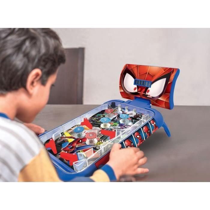 Lexibook Jg610Sp Pinball Electrónico Spider-Man con Sonidos, Luces y Puntuación Digital. Edad Recomendada +5 años. 4
