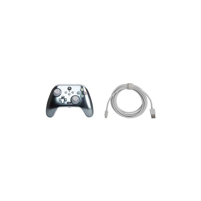 Power A Mando con Cable Mejorado para Xbox Series X/S - Metalic Ice, 1516986-02 | Botones Avanzados, Vibración Dual, Ergonomía Superior 6 Power A Mando con Cable Mejorado para Xbox Series X/S - Metalic Ice, 1516986-02 | Botones Avanzados, Vibración Dual, Ergonomía Superior 6
