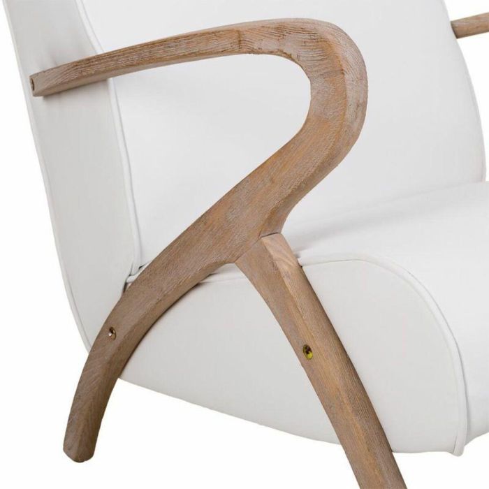 Sillón Alexandra House Living Blanco 55 x 85 x 57 cm Tapizado Polipiel 3 Sillón Alexandra House Living Blanco 55 x 85 x 57 cm Tapizado Polipiel 3