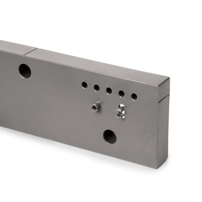 Emuca Juego de 2 distanciadores laterales para bastidor Quartz, Plástico, Titanio, 2 ud 3