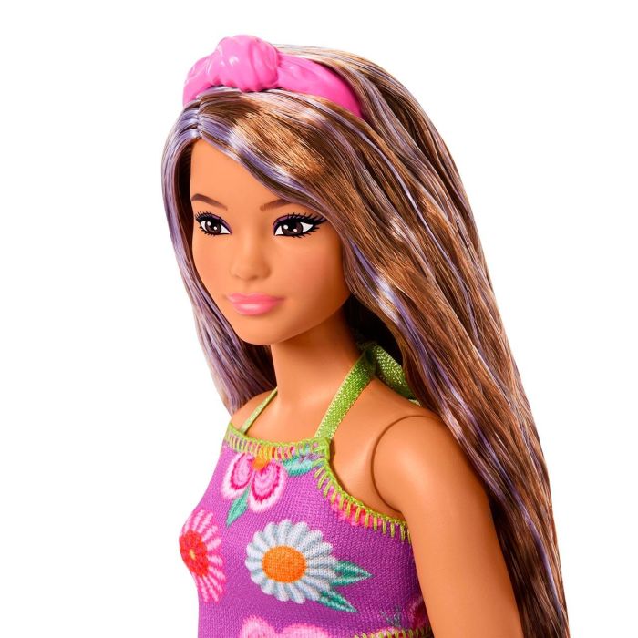 Barbie Muñeca Fashionista Traje De Flores JJN57 Mattel 4