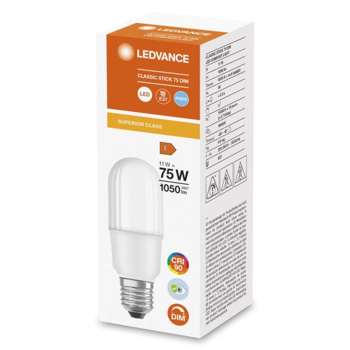 [LVE-4058075759640] Ledvance/Osram Bombilla LED "Classic" E27 11W 1050Lm 6500K 200º IP20 Regulable 1