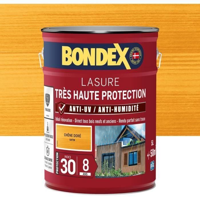 tinte para madera de muy alta protección 8 años roble dorado 5L Bondex tinte para madera de muy alta protección 8 años roble dorado 5L Bondex