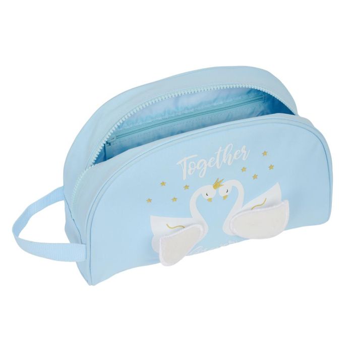 Neceser Escolar Glow Lab Cisnes Azul claro 28 x 18 x 10 cm 3