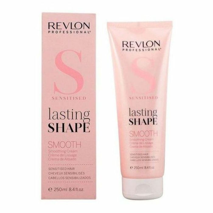 Revlon LASTING SHAPE Smoothing Cream - Tratamiento Alisador con Queratina y Protección Térmica para Cabello Seco/Dañado 250 ml