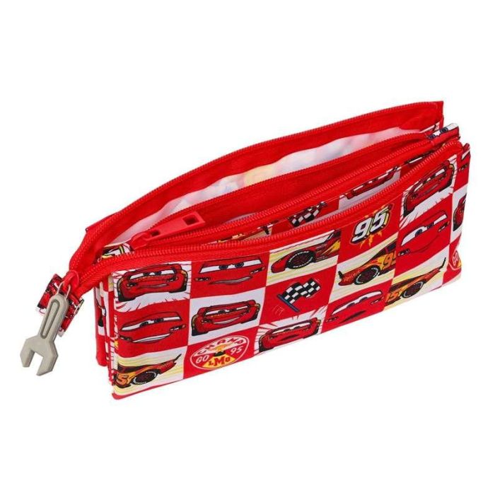 Portatodo Triple Cars Let's race Rojo Blanco (22 x 12 x 3 cm) 2 Portatodo Triple Cars Let's race Rojo Blanco (22 x 12 x 3 cm) 2