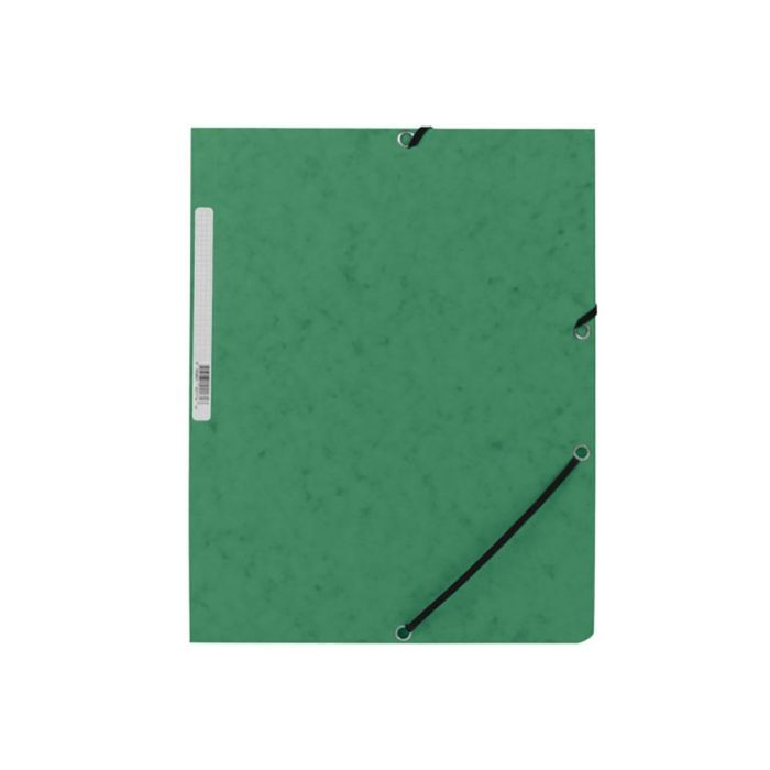 Carpeta Q-Connect Gomas Kf02168 Carton Simil-Prespan Solapas 320x243 mm Verde 1