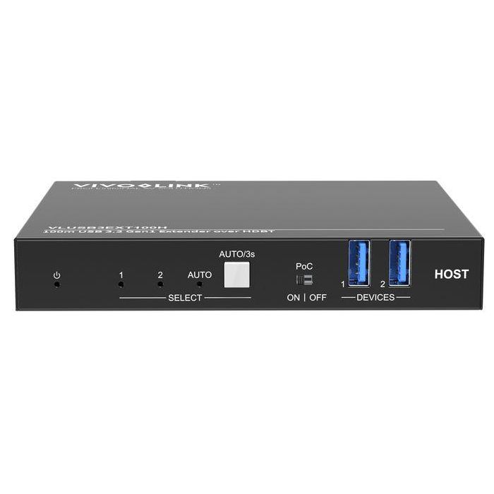 Vivolink VLUSB3EXT100D Extensor USB 3.2 Gen1 Host 100m HDBaseT 3.0 para 4 Dispositivos USB