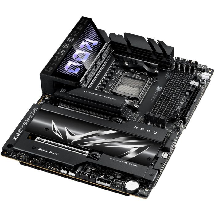 ASUS ROG CROSSHAIR X870E HERO AMD AM5 ATX DDR5 Placa Base PC con Wi-Fi 7 y 2.5G/5G Ethernet 8 ASUS ROG CROSSHAIR X870E HERO AMD AM5 ATX DDR5 Placa Base PC con Wi-Fi 7 y 2.5G/5G Ethernet 8