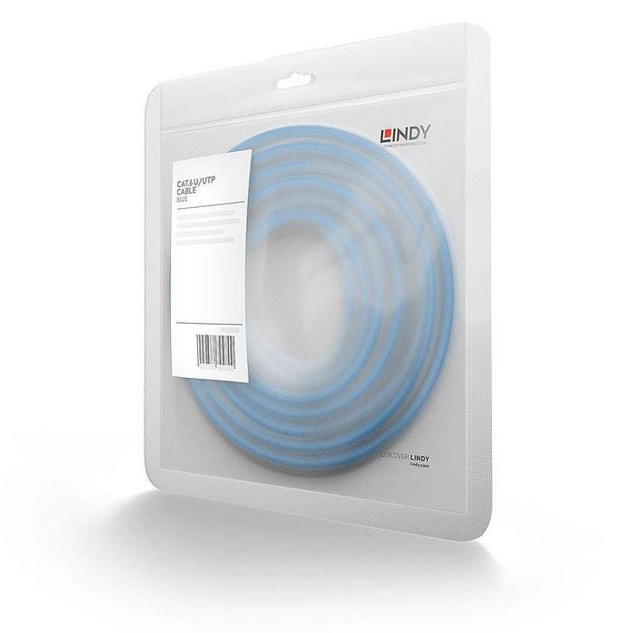 Lindy Cable de Red Cat.6 U/UTP 2m Azul LSZH, 250MHz Gigabit Ethernet, Contactos Dorados, Anti-Enganche 2