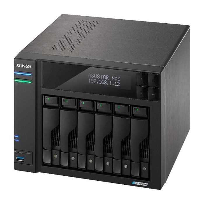Asustor LOCKERSTOR 6 Servidor NAS Tower 6 Bahías Intel Celeron N5105 8GB DDR4 Dual 2.5GbE