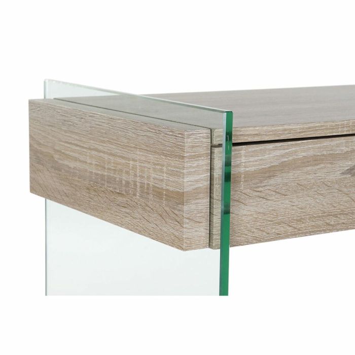 Mesa auxiliar DKD Home Decor Transparente Natural Madera Cristal Madera MDF 120 x 40 x 76 cm 1 Mesa auxiliar DKD Home Decor Transparente Natural Madera Cristal Madera MDF 120 x 40 x 76 cm 1