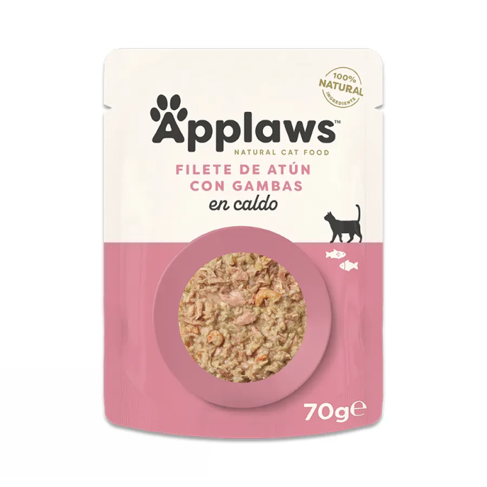 Applaws Cat Sobre Atun Y Gambas Del Pacifico 12x70 gr