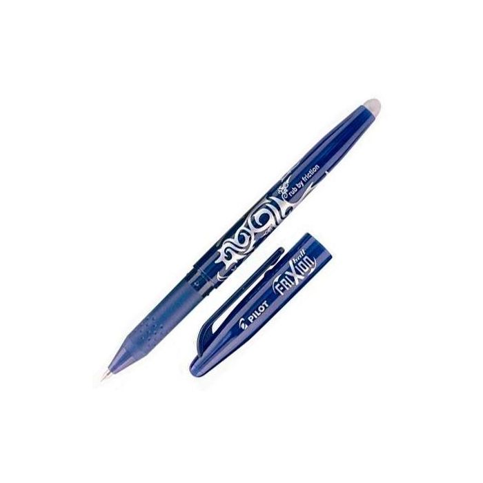 Pilot Bolígrafo Borrable Frixion Ball 0.7mm Azul (Pack 12 unidades) - Tinta de Gel Borrable por Fricción (Set de 12)