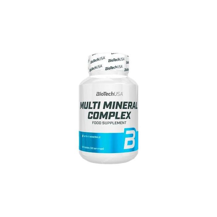 BIOTECHUSA Multi Mineral Complex, Suplemento de Múltiples Minerales, 100 Comprimidos