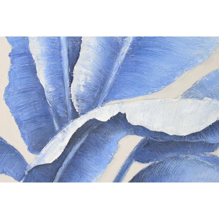 DKD Home Decor Cuadro Tropical de Lienzo y PS Azul Blanco 122.5 x 82.5 cm (2 Unidades) Hojas Palmera 3 DKD Home Decor Cuadro Tropical de Lienzo y PS Azul Blanco 122.5 x 82.5 cm (2 Unidades) Hojas Palmera 3
