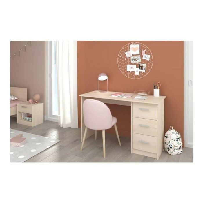 Parisot ESSENTIELLE Escritorio 3 cajones Decoración Acacia Clara L 121.2 x P 74.3 x H 55 cm 1 Parisot ESSENTIELLE Escritorio 3 cajones Decoración Acacia Clara L 121.2 x P 74.3 x H 55 cm 1