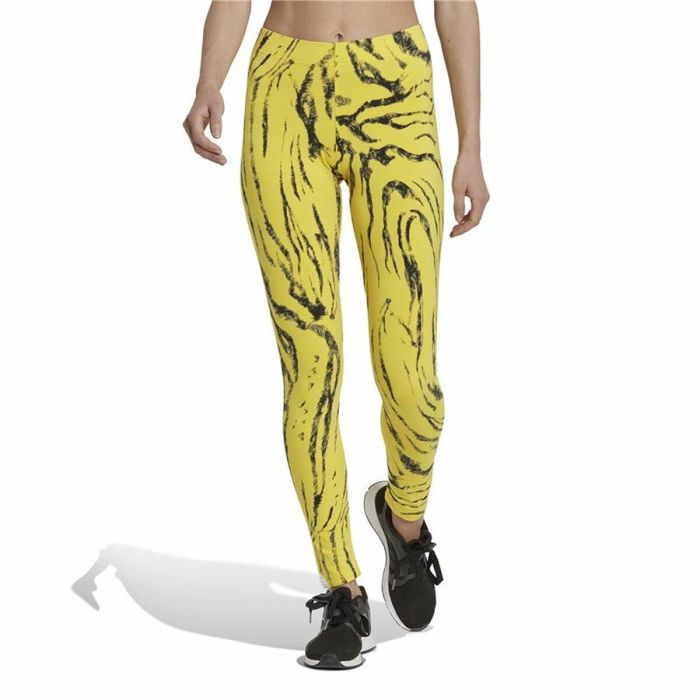 Mallas Deportivas de Mujer Adidas Future Icons Animal-Print Amarillo 5 Mallas Deportivas de Mujer Adidas Future Icons Animal-Print Amarillo 5