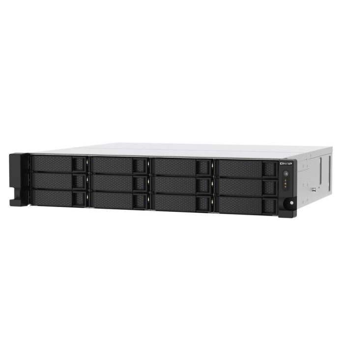 QNAP TS-1273AU-RP-8G NAS 12-Bay Rackmount AMD Ryzen V1500B 4C/8T 2.2GHz 8GB DDR4 2x2.5GbE 1