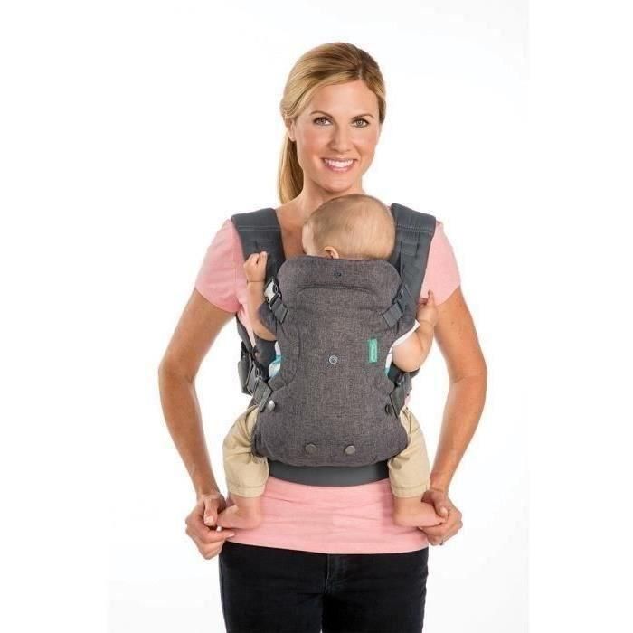Infantino Portabebés Flip Ergo 4 en 1 Ergonómico Ajustable desde el nacimiento con reposacabezas y soporte de cuello lavable 1 Infantino Portabebés Flip Ergo 4 en 1 Ergonómico Ajustable desde el nacimiento con reposacabezas y soporte de cuello lavable 1