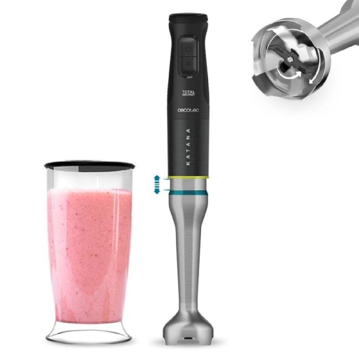 Batidora de Mano Cecotec Katana 15 TotalDestroy Jar B 1500 W Negro