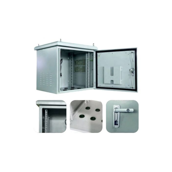 Phasak PHE 6615 Armario Rack Mural 19" 15U 600x600mm IP65 para Exteriores con Ventiladores