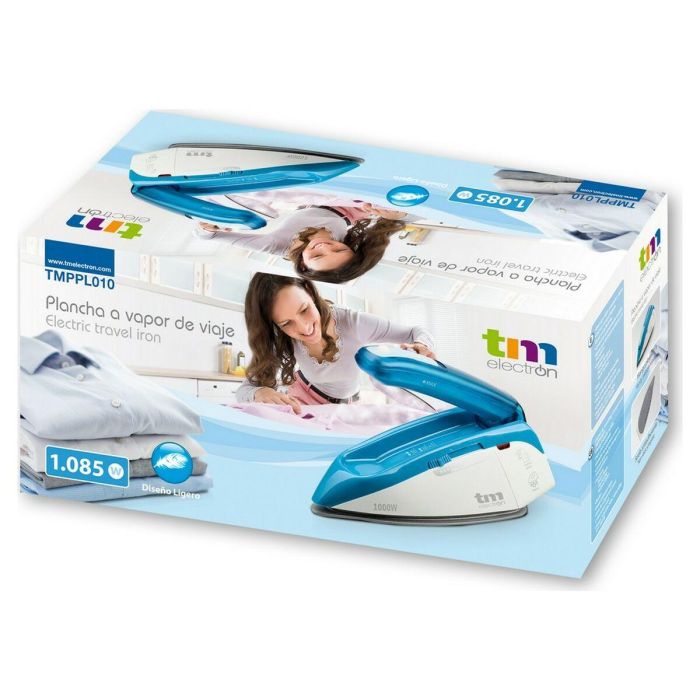 Plancha de Vapor TM Electron Azul 1085 W (De viaje) 2 Plancha de Vapor TM Electron Azul 1085 W (De viaje) 2