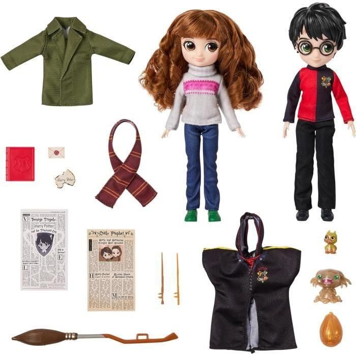 Wizarding World - Caja de muñecas Deluxe 20cm HARRY & HERMIONE