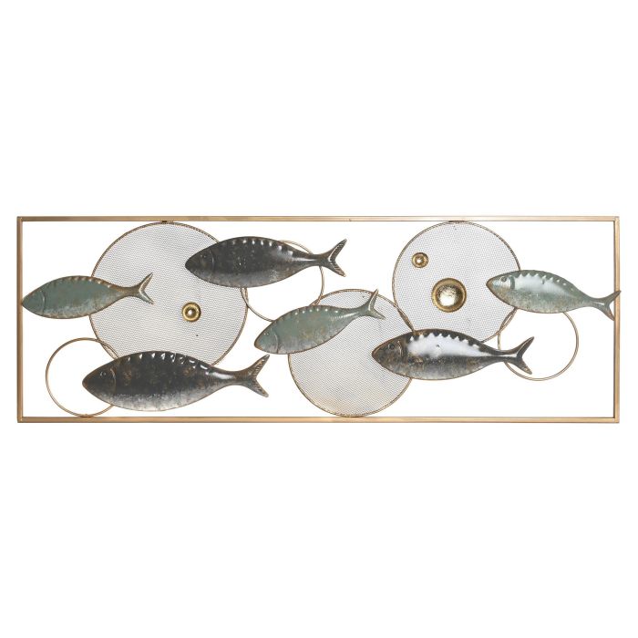 Decoracion Pared Mediterraneo DKD Home Decor Dorado 3 x 31 x 90 cm (4 Unidades) Decoracion Pared Mediterraneo DKD Home Decor Dorado 3 x 31 x 90 cm (4 Unidades)