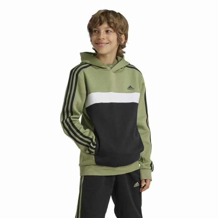 Sudadera con Capucha Niño Adidas Tiberio Verde 4 Sudadera con Capucha Niño Adidas Tiberio Verde 4