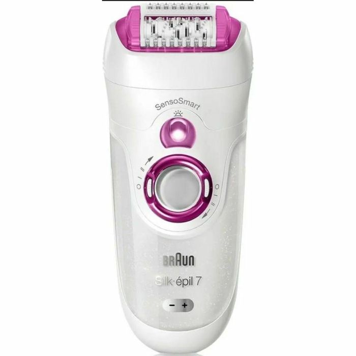 Braun Depiladora Eléctrica SE 7-000 Inalámbrica 2 Velocidades 40 min Blanco / Rosa 21