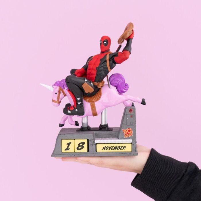 Calendario Perpetuo 3D Deadpool Marvel 3