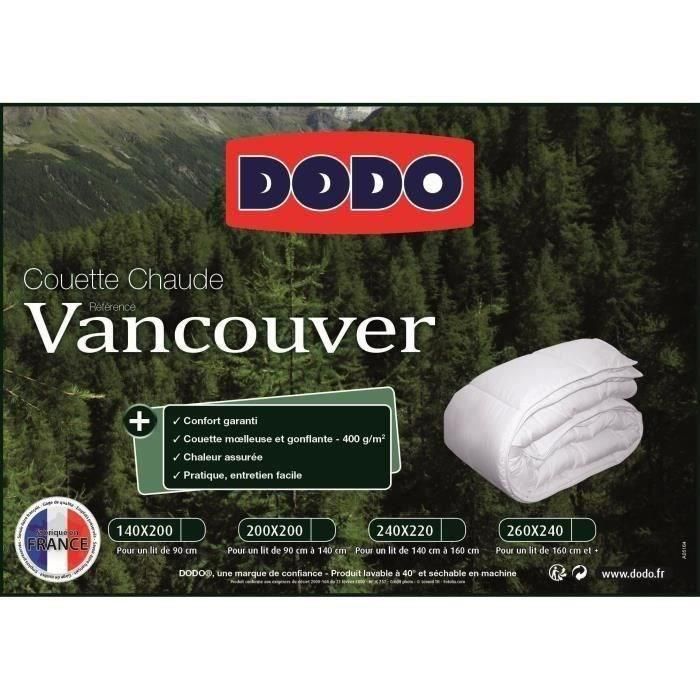 DODO Edredón cálido 400gr / m² VANCOUVER 200x200 cm blanco 5 DODO Edredón cálido 400gr / m² VANCOUVER 200x200 cm blanco 5