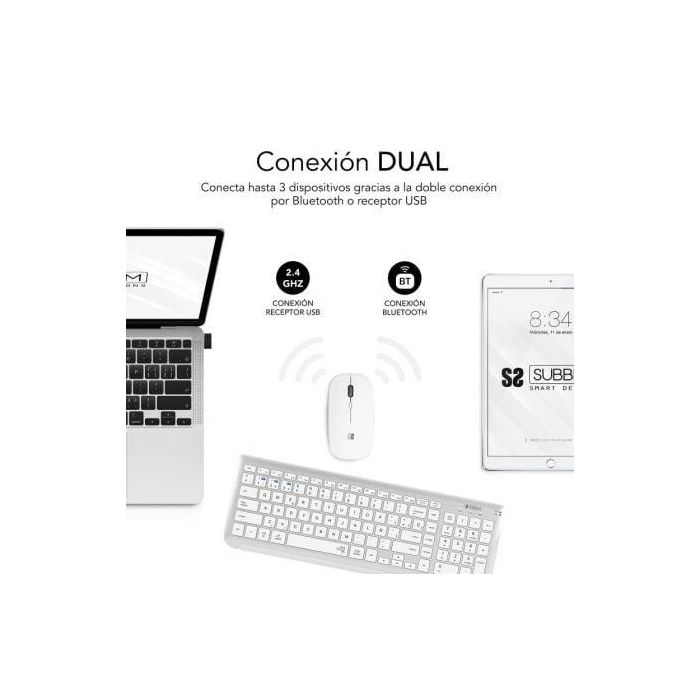 SUBBLIM Combo Dual Prestige Extendido Plata/Blanco 4 SUBBLIM Combo Dual Prestige Extendido Plata/Blanco 4