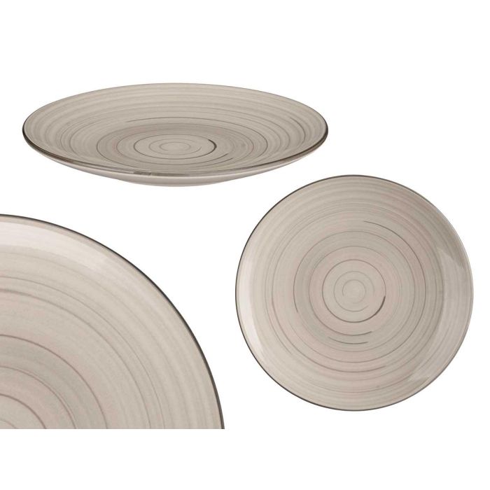 Plato Postre 19 Cm Espiral Gris Vessia (36 Unidades) Plato Postre 19 Cm Espiral Gris Vessia (36 Unidades)