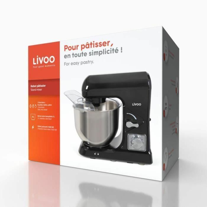 Livoo DOP190N Robot de repostería Negro LIV1695271629002 3