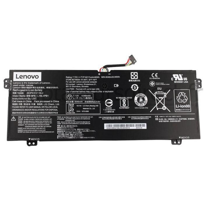 Lenovo Lithium-ion battery, 48Wh capacity, 4 cells, 7.68V voltage, designed for Lenovo Ideapad Yoga 730-13IKB. Lenovo Lithium-ion battery, 48Wh capacity, 4 cells, 7.68V voltage, designed for Lenovo Ideapad Yoga 730-13IKB.