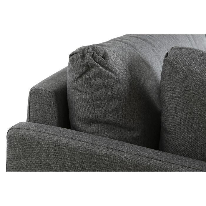 Sofá Chaise Longue DKD Home Decor Gris Metal Moderno 276 x 152,5 x 84 cm 7 Sofá Chaise Longue DKD Home Decor Gris Metal Moderno 276 x 152,5 x 84 cm 7