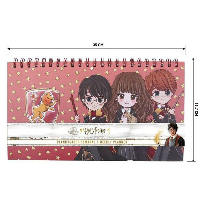 Cerdá Planificador Semanal Harry Potter - Agenda Organizadora Rojo, 100% Papel, Idiomas Español/Inglés y más, para Jóvenes 12-16 Años 3 Cerdá Planificador Semanal Harry Potter - Agenda Organizadora Rojo, 100% Papel, Idiomas Español/Inglés y más, para Jóvenes 12-16 Años 3