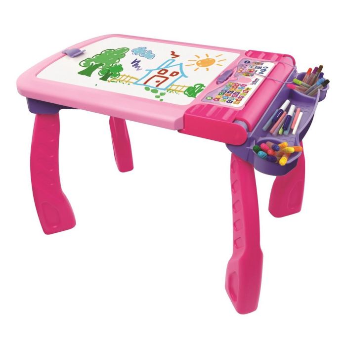 Pizarra Interactiva Vtech Magi chevalet interactif 3 en 1 rose (FR) 2