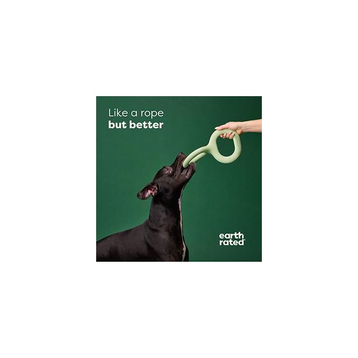 Earth Rated Juguete de Tracción Tug Toy S para Perros, Goma Resistente Color Verde, Ideal para Juego Interactivo y Reforzar Vínculo 3