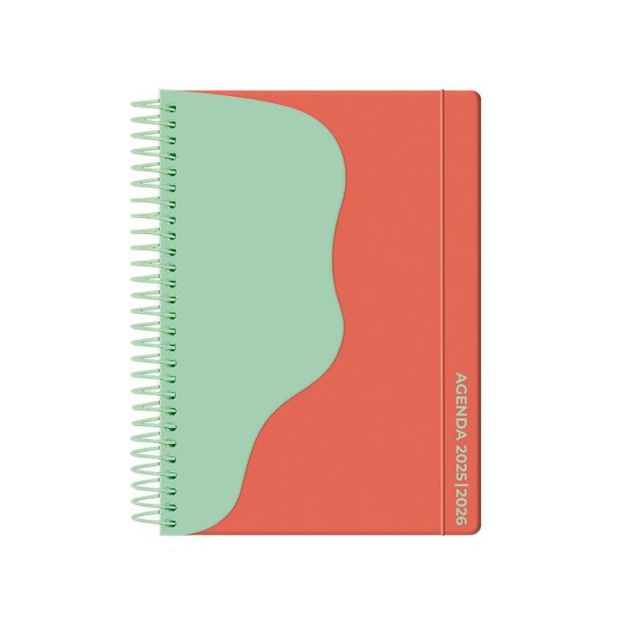 Agenda Escolar Liderpapel 25-26 Espiral Waves Rojo Semana Vista A5 Bilingüe Papelfsc 80 gr 1 Agenda Escolar Liderpapel 25-26 Espiral Waves Rojo Semana Vista A5 Bilingüe Papelfsc 80 gr 1