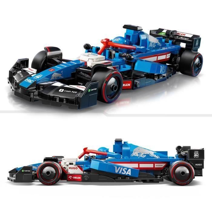 Lego vcarb 01 Set de Construcción Coche de Carreras Visa Cash App RB Formula 1 Speed Champions para Adultos 18+ 2
