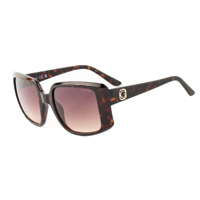 Guess GU00097 52F Gafas de Sol para Mujer, Cuadradas con Montura Havana Oscuro y Cristales Marrón Degradado, Calibre 53 mm 5 Guess GU00097 52F Gafas de Sol para Mujer, Cuadradas con Montura Havana Oscuro y Cristales Marrón Degradado, Calibre 53 mm 5