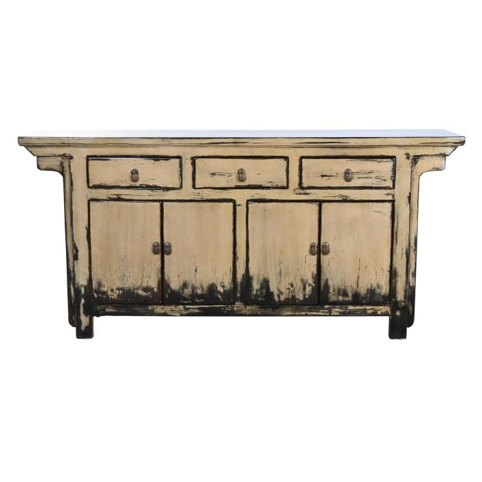 DKD Home Decor Buffet Oriental Madera de Olmo Crema y Marrón Oscuro 176x42x83 cm con 3 Cajones, 4 Puertas y 2 Estanterías 1 DKD Home Decor Buffet Oriental Madera de Olmo Crema y Marrón Oscuro 176x42x83 cm con 3 Cajones, 4 Puertas y 2 Estanterías 1